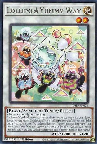 LollipoYummy Way Justice Hunters Yu-Gi-Oh! card