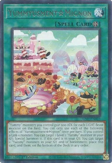 YummyusmentMignon Justice Hunters Yu-Gi-Oh! card