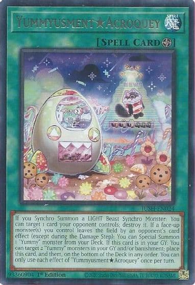 YummyusmentAcroquey Justice Hunters Yu-Gi-Oh! card