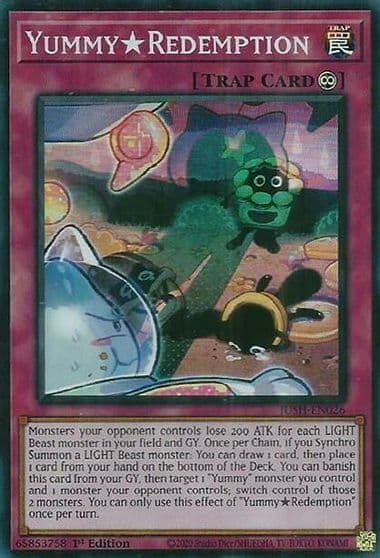 YummyRedemption Super Rare Justice Hunters Yu-Gi-Oh! card