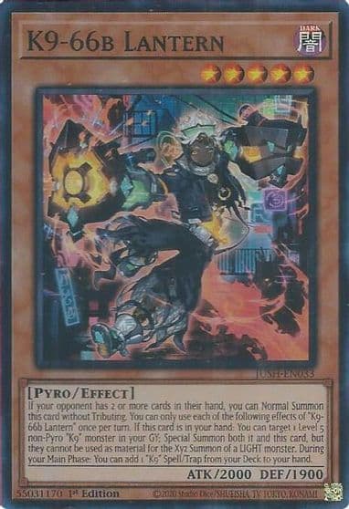 K9 66b Lantern Justice Hunters Yu-Gi-Oh! card