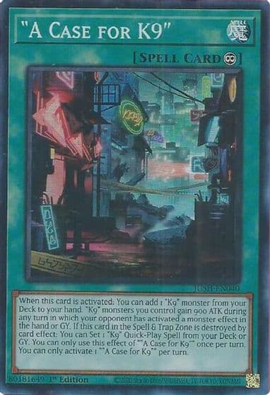 A Case for K9 Justice Hunters Yu-Gi-Oh! card