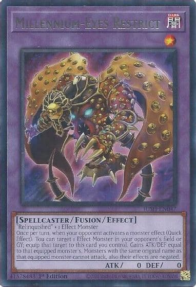 Millennium Eyes Restrict Justice Hunters Yu-Gi-Oh! card