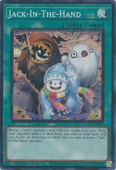 Jack In The Hand Super Rare Justice Hunters Yu-Gi-Oh! card