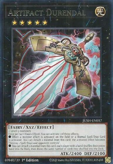 Artifact Durendal Justice Hunters Yu-Gi-Oh! card