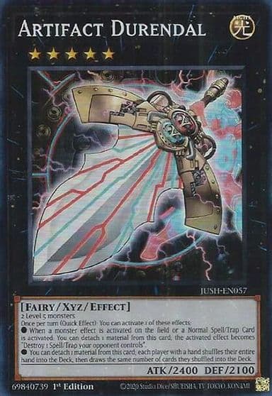 Artifact Durendal Super Rare Justice Hunters Yu-Gi-Oh! card