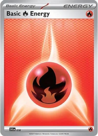 Basic Fire Energy - 018 SVE: Scarlet & Violet Energies Pokemon card