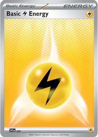 Basic Lightning Energy - 020 SVE: Scarlet & Violet Energies Pokemon card