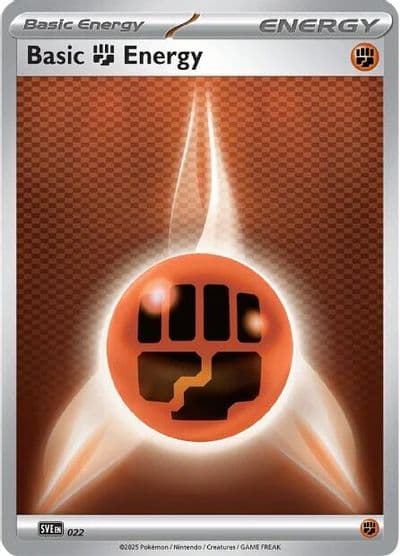 Basic Fighting Energy - 022 SVE: Scarlet & Violet Energies Pokemon card