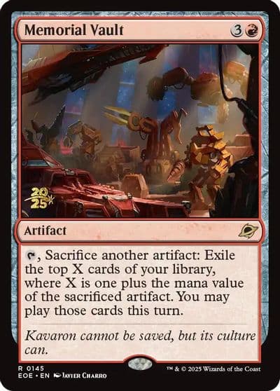 Memorial Vault Prerelease Cards Magic card