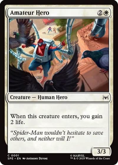 Amateur Hero Marvel's Spider-Man: Eternal-Legal Magic card