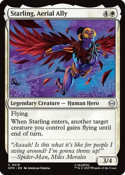 Starling Aerial Ally Marvel's Spider-Man Magic card