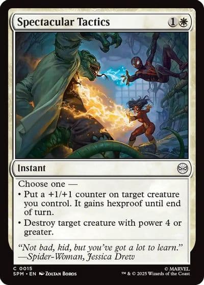 Spectacular Tactics Marvel's Spider-Man Magic card