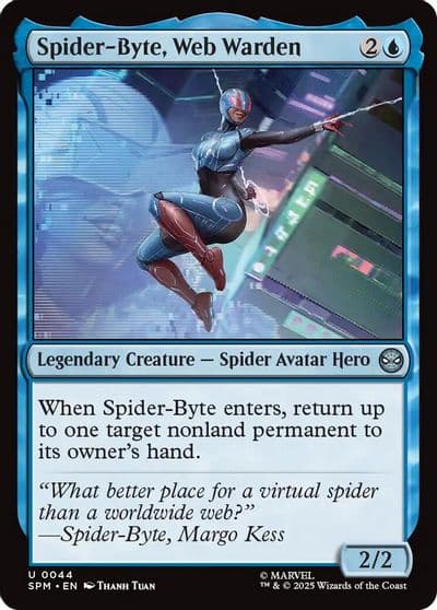 Spider Byte Web Warden Marvel's Spider-Man Magic card