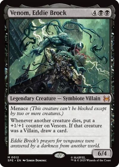 Venom Eddie Brock Marvel's Spider-Man: Eternal-Legal Magic card