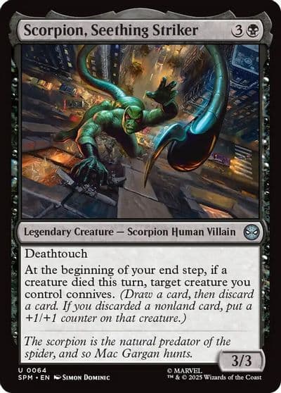 Scorpion Seething Striker Marvel's Spider-Man Magic card