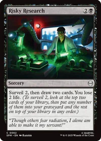 Risky Research Marvel's Spider-Man Magic card