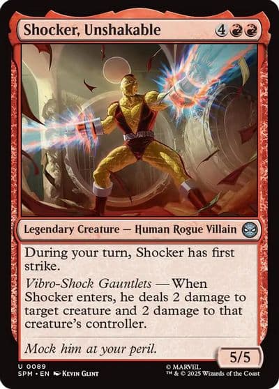Shocker Unshakable Marvel's Spider-Man Magic card