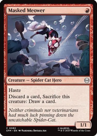 Masked Meower Marvel's Spider-Man Magic card