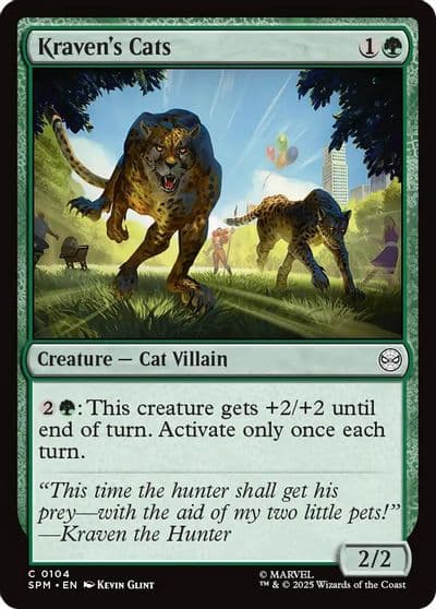 Kravens Cats Marvel's Spider-Man Magic card