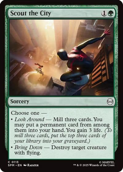 Scout the City Marvel's Spider-Man Magic card