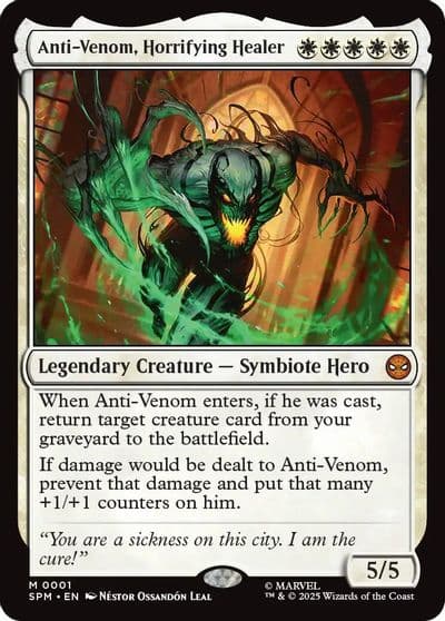 Anti Venom Horrifying Healer Marvel's Spider-Man Magic card