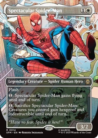 Spectacular Spider Man Borderless Marvel's Spider-Man Magic card