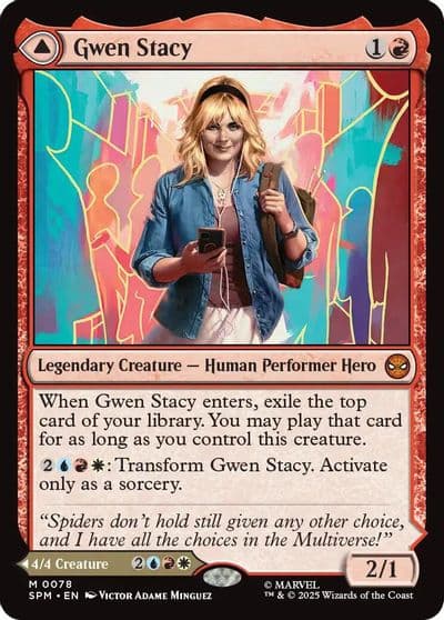 Gwen Stacy Marvel's Spider-Man Magic card