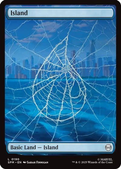 Island 0190 Marvel's Spider-Man Magic card