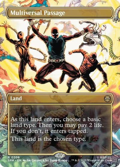 Multiversal Passage Borderless Marvel's Spider-Man Magic card