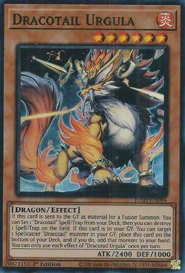 Dracotail Urgula Super Rare Justice Hunters Yu-Gi-Oh! card