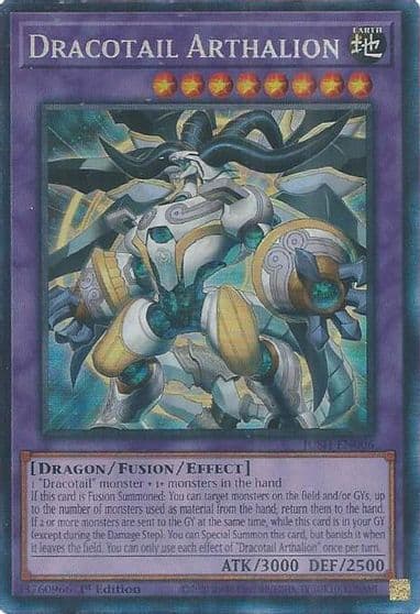 Dracotail Arthalion CR Justice Hunters Yu-Gi-Oh! card
