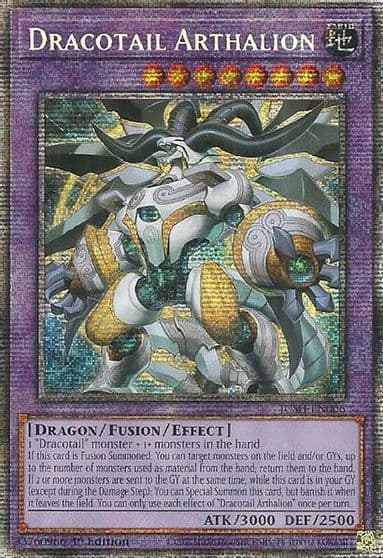 Dracotail Arthalion Starlight Rare Justice Hunters Yu-Gi-Oh! card