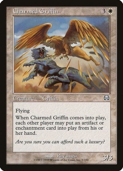 Charmed Griffin Mercadian Masques Magic card