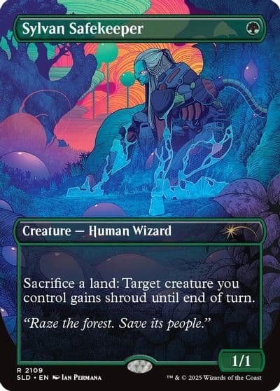 Sylvan Safekeeper Secret Lair Drop Series Magic card