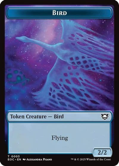 Bird Pest Double Sided Token Commander: Edge of Eternities Magic card