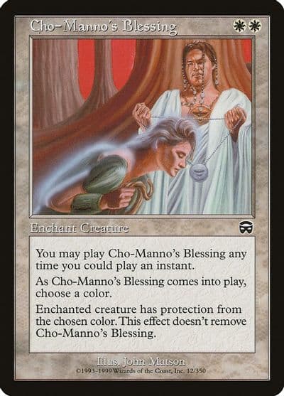 Cho Mannos Blessing Mercadian Masques Magic card