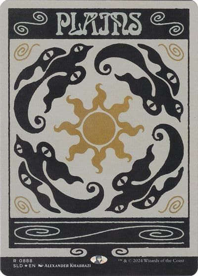 Plains 0888 Rainbow Foil Secret Lair Drop Series Magic card