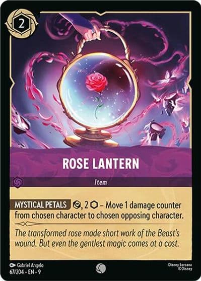 Rose Lantern Fabled Lorcana card