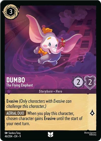 Dumbo The Flying Elephant Fabled Lorcana card