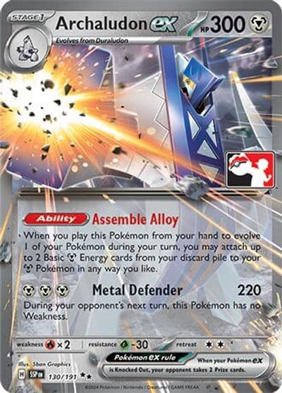 Archaludon ex Prize Pack Series Cards Pokemon card