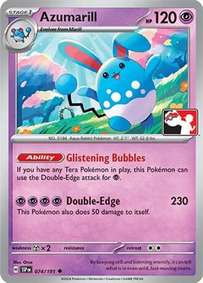 Azumarill Prize Pack Series Cards Pokemon card