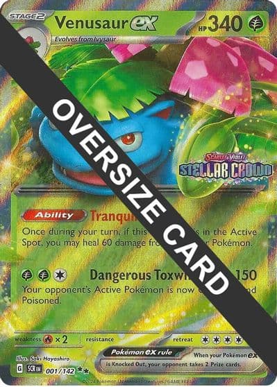 Venusaur ex Jumbo Cards Pokemon card