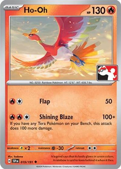 Ho-Oh Prize Pack Series Cards Pokemon card