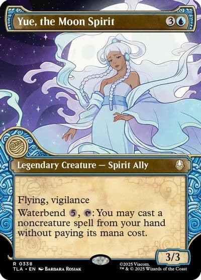 Yue the Moon Spirit Showcase Avatar: The Last Airbender Magic card