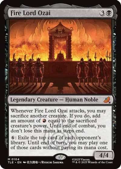 Fire Lord Ozai Avatar: The Last Airbender: Eternal-Legal Magic card