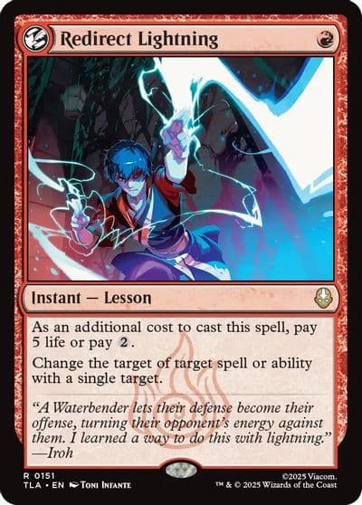 Redirect Lightning Avatar: The Last Airbender Magic card