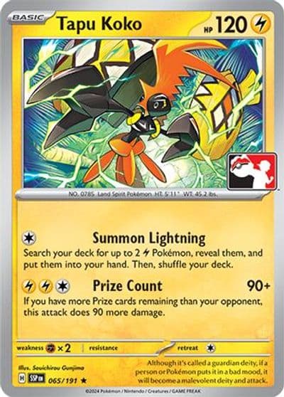 Tapu Koko Prize Pack Series Cards Pokemon card