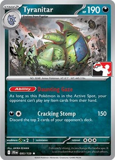 Tyranitar Prize Pack Series Cards Pokemon card
