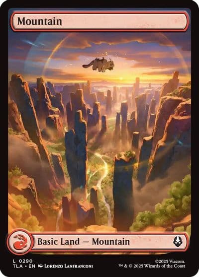 Mountain 0290 Avatar: The Last Airbender Magic card
